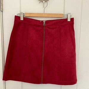 Aritzia Wilfred free mini faux suede kirt